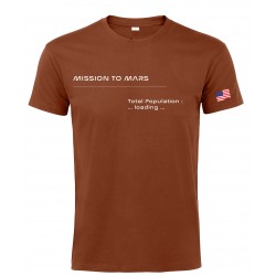 T-shirt Mars Homme Terracotta