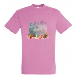 T-shirt enfant surf rose